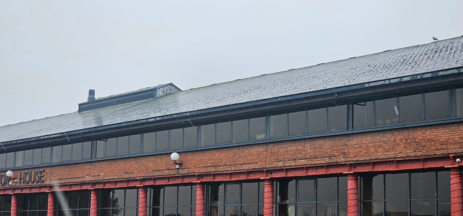 Roof cleaned back to bare tile after Wirral roof de-mossing