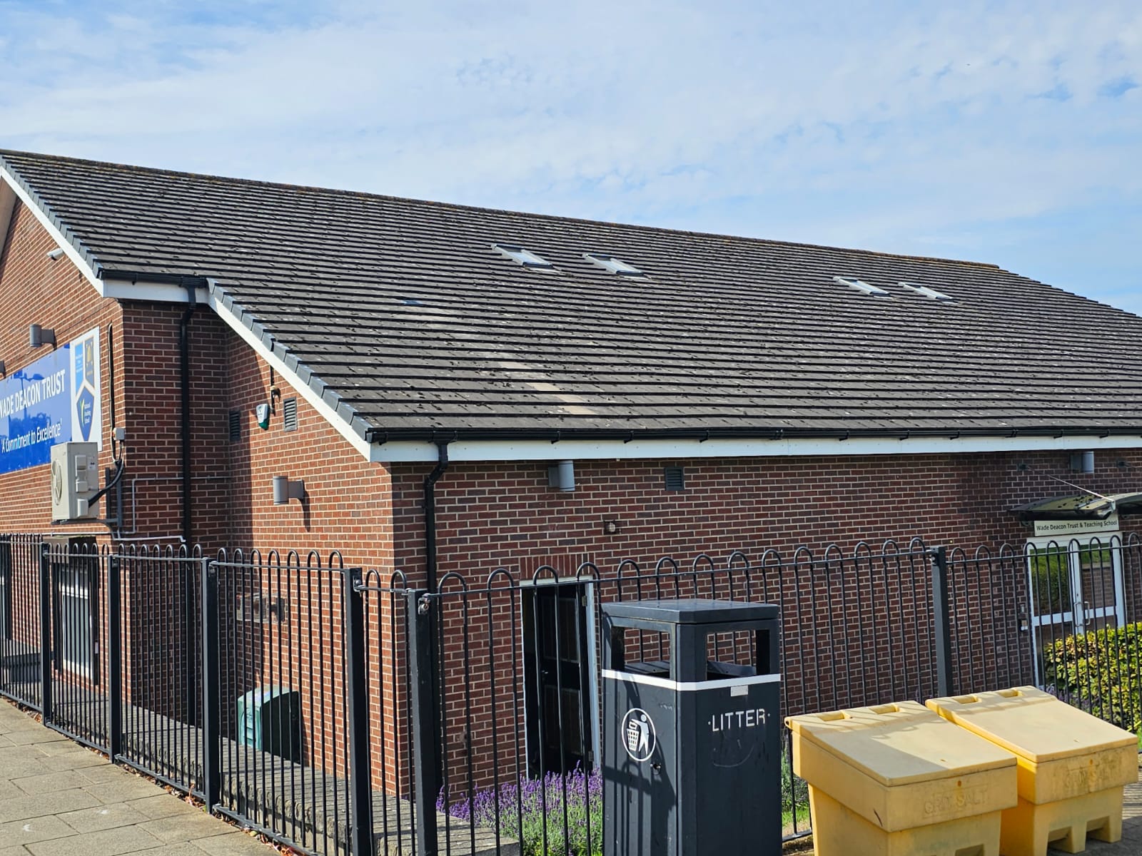 Tile joints cleared of moss on a Wirral roof