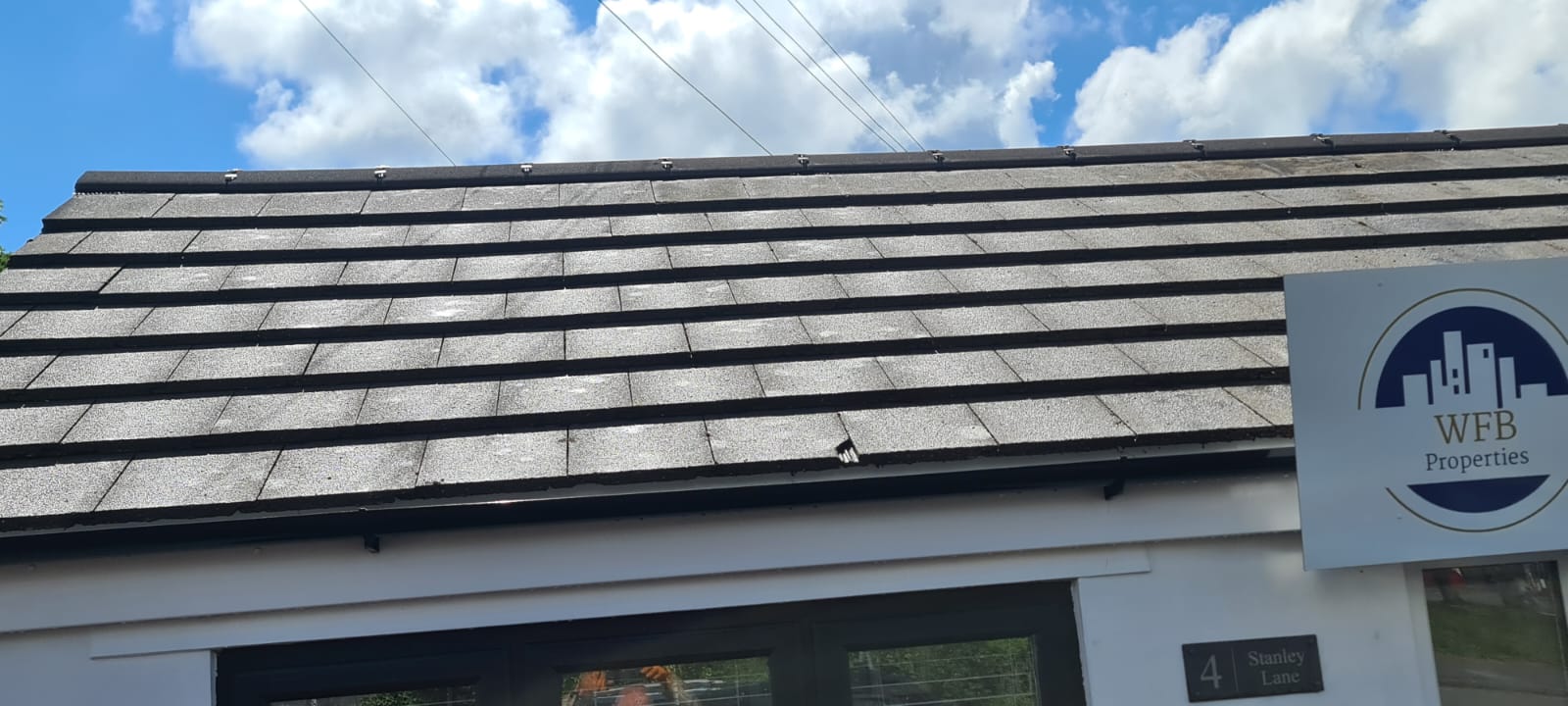Gazebo and outbuilding roof cleaned of moss in the Wirral