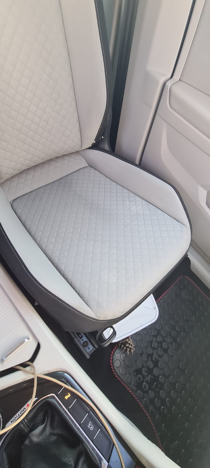 Car seats and trim cleaned during a full valet in the Wirral
