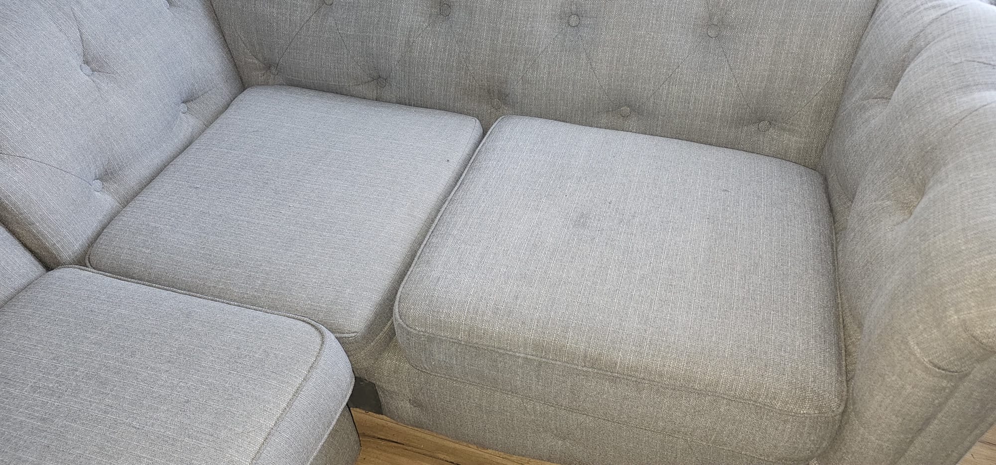 Rows of fabric conference chairs cleaned during commercial upholstery cleaning in the Wirral