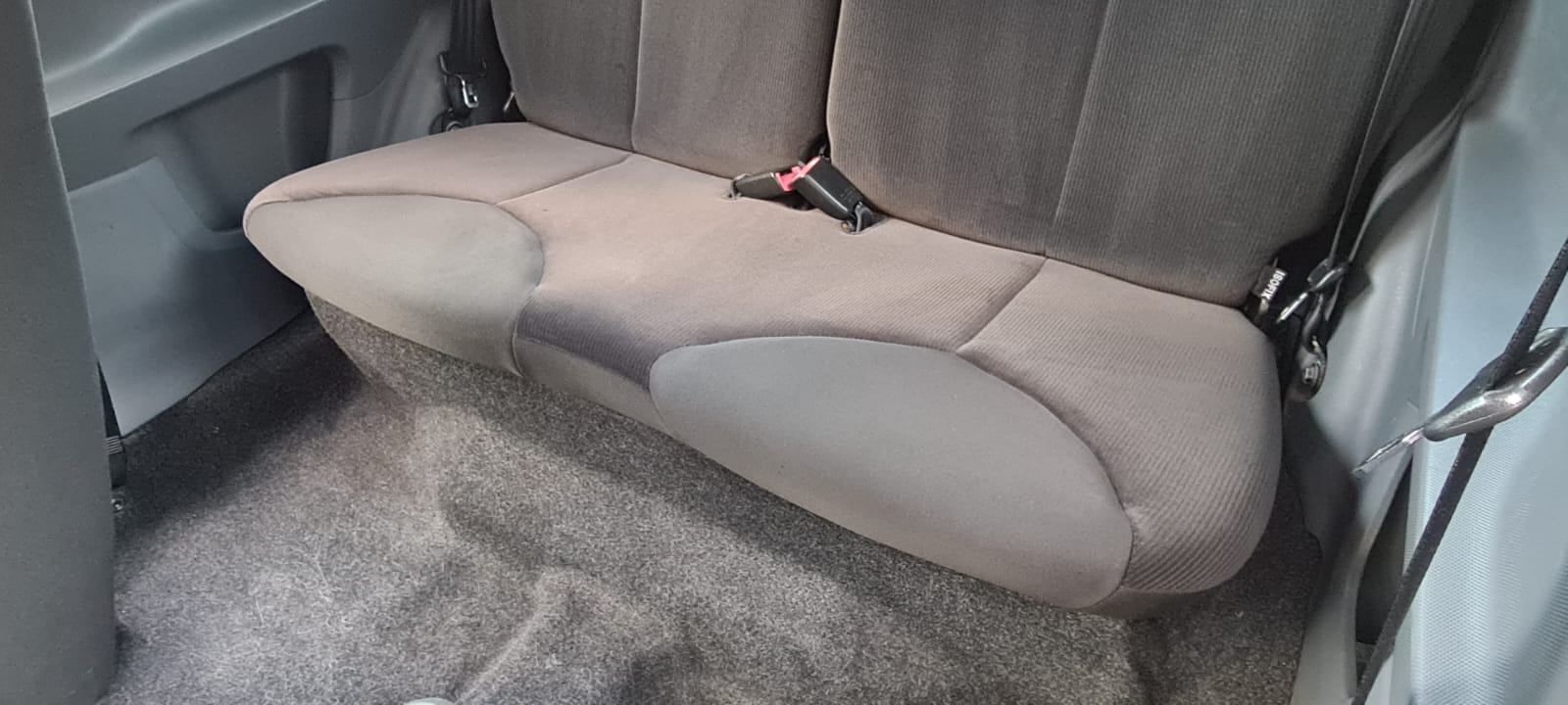 Car bench seat shampooed and cleaned in the Wirral