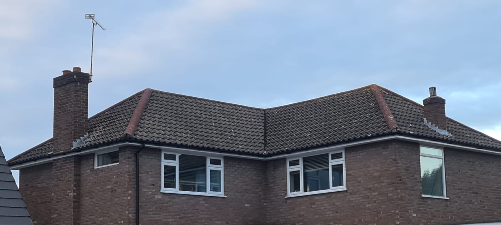 Moss dropped from a Wirral roof during de-mossing