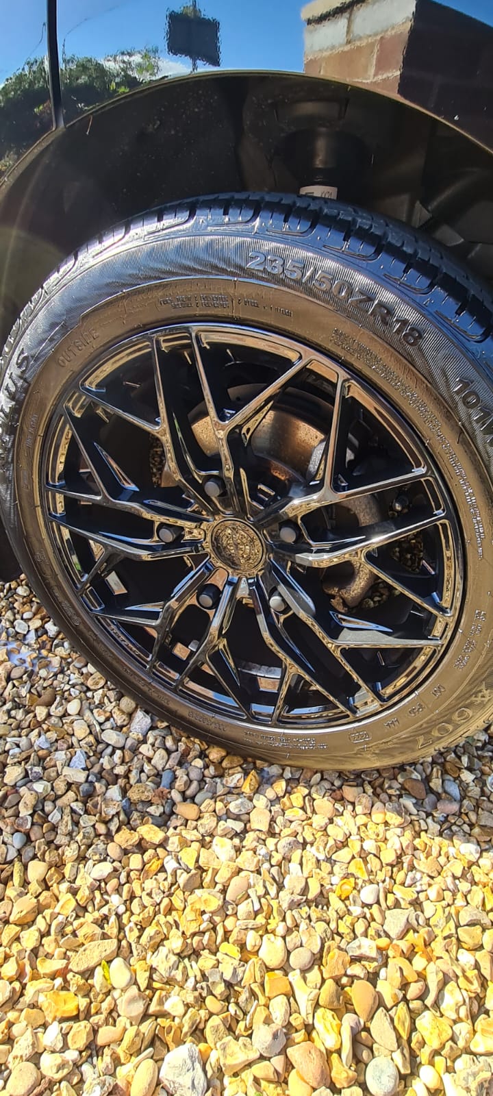 Exterior wash and finish during a Wirral mobile valet